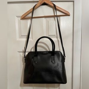 Ralph Lauren Black Leather Hand/Shoulder Bag